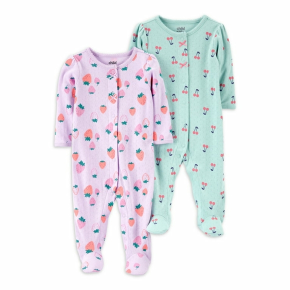 Carter's Other - CHILD OF MINE by Carters Footed PJs Sz 6-9mo NWT